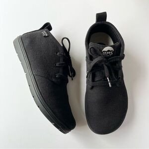 Lems Chukka Canvas Wide Toe Box Organic Cotton Sneakers Black Barefoot M6/W7.5